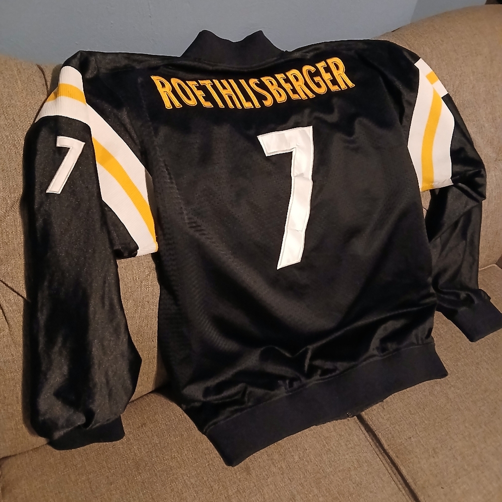 Pittsburgh Steelers Ben Roethlisberger, #7,  Lined Zipped Jacket.  XL - Picture 12 of 16